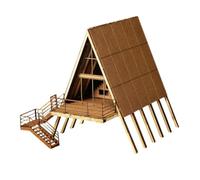 Wooden Structure Assembly Kit for Educational Fun and Creative Projects, Without Ground