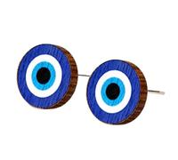 Wooden Stud Earrings for Women,Bigfoot Softball Tennis Penguin Turtle Bee Dog Cat Cow Duck Santa Sloth Hippo Daisy Dolphin Cute Vintage Hypoallergenic Wood Studs Jewelry Gifts for Women, Wood, No