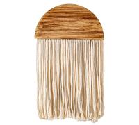 Wooden Style Tassel Boho Wall Decor - Wall Art for Living Room, Boho Decor, Macrame Wall Hanging, Wall Art for Bedroom, Bedroom Wall Art, Wooden Wall Art, Boho Wall Hanging, Boho wall Accessories