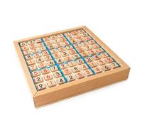 Wooden Sudoku Board Game With Drawer Math Brain Teaser Desktop Toys With Sudoku Puzzles Book