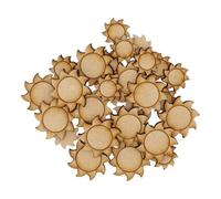 Wooden Sun Multiple Sizes - MDF Craft Shape Blank Decoration Embellishments Laser Cut DoodleTech (Size: 40mm / Pack: 25)