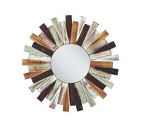 Wall Mirror TAMPICO 75 cm 75 cm Fir Wood Multicolour
