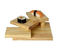 Wooden Sushi Platter - Tiered Sashimi Display, Multi-Level Serving Tray with Smooth Surface, Elegant Accessory for Food Presentation That Makes a Stylish Arrangement Solution for the