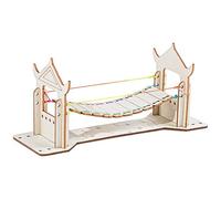 Wooden Suspension Bridge Science Kits for Kids, DIY STEM Educational Projects Physics Experiments Model with Colorful Strings, Hands-On Engineering Science Experiments Toy for Boys and Girls