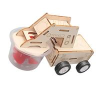 Wooden Sweeper Car Model Children Hands on Learning Toy Cleaning Cart Model Science Experiment for Science Education Wooden Cleaning Car
