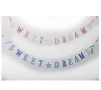 Wooden - Sweet Dreams - Bunting/Garland - Pink or Blue (Blue)