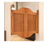 Wooden Swing Cafe Half DoorsRustic Hinged Swinging Doors for Kitchen Bar Pub HallwayYellowBrownW112*H100cmPerfect for Doorways & Entrances