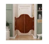 Wooden Swing Door, Premium Solid Wood Swinging Half Door with Self-Closing Hinges |Rustic Cafe/Barn Door for Interior Exterior(A,W85xH100cm(33.46x39.37in))