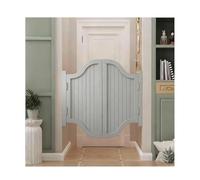 Wooden Swing Door, Premium Solid Wood Swinging Half Door with Self-Closing Hinges |Rustic Cafe/Barn Door for Interior Exterior(C,W85xH100cm(33.46x39.37in))