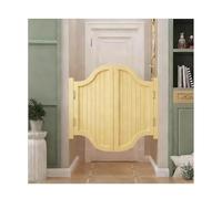 Wooden Swing Door, Premium Solid Wood Swinging Half Door with Self-Closing Hinges |Rustic Cafe/Barn Door for Interior Exterior(D,W85xH100cm(33.46x39.37in))