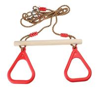 Wooden Swing for Kids & Adults Garden Décor with Solar Butterfly Statues & Decorative Rings Perfect for Outdoor Spaces Yard Enhancement & Family Fun