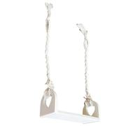 Wooden Swing Photography Props Hand Woven Heart-Shaped Newborns Hundred Day Photoshoots Trapeze