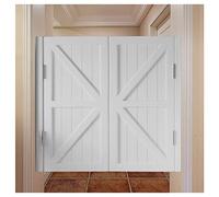 Wooden Swinging Doors for Kitchen & Cafe Includes Hins Home Decor 33.46"x27.56" (W85xH70cm) Ideal for Pub & Shop Entrances & Ele Design