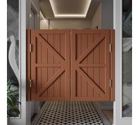 Wooden Swinging Doors with 180-Degree Opening, Heavy-Duty Construction for Saloon or Cafe Entryways