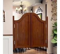 Wooden Swinging Half Door with Auto-Close Hinges, Ideal for Kitchen, Bar, and Shop Entrances, Western Style Interior Partition