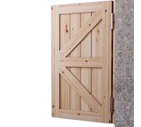 Wooden Swinging Half Door with Spring Hinges for Automatic Closure - Ideal for Kitchen, Bar, and Indoor Partition