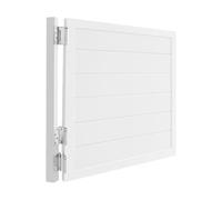 Wooden Swinging Sa Door, Single Interior Door for Bar & Garden, Automatic Closure, Half-Height Design, White, 29.9"x35.4" (76x90cm) - Perfect for Dining & Living Spaces