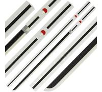 Wooden Sword Prop Cosplay Collection Anime Safe Toy Non-Combat Use Lightweight Blunt with Sheath Durable Bamboo 100cm Display Decoration & Roleplay (White)