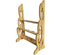 Wooden sword stand, Flooring Katana stand for samurai swords and martial arts weapons, Stable presentation base with space for 2 to 8 blades, Elegant weapon holder for wall decoration