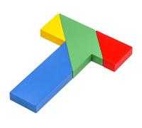 Wooden T-Shaped Educational Puzzle Toy, Brain Teaser Toy for Kids & Adults, 3D Wooden T-Shaped Jigsaw, Logic Puzzle Game Puzzles Educational Toy, Educational Mind Challenge (Colorful)