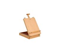 Wooden Table Box Easel, Adjustable Easel Wood Table Sketch Box Easels, Portable Art Easel for Painting and Drawing