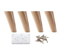 Wooden Table Legs,tapered Furniture Legs,sofa Replacement Feet,chairs,cabinets,bedside Tables,bed Feet With Screws,coffee Table Legs,pack of 4,11 Sizes,straight-12cm/5in