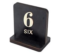 Wooden Table Number Plate Desk Sign 11x11x0.8 cm Multiple Number Ranges(D-1-20)