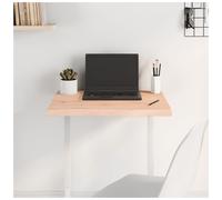 Wooden Table Top Solid Oak 60x40x4cm Natural Untreated Live Edge Rustic Handmade