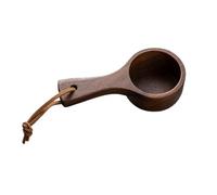 Wooden Tablespoon Scoop - Coffee Measure Spoon, Natural Wood Utensil | Rustic Kitchen Bean Dipper, Eco Friendly Ground Powder Server, Handcrafted Handle Tool for Tea Coffee Brewing Use