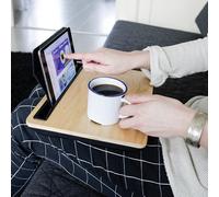Wooden Tablet Lap Desk by Kikkerland Working From Home Accessory Novelty Gift