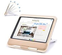 Wooden Tablet Stand for iPad Pro 12.9/11, iPad Air, iPad Mini, Fire HD, Samsung Galaxy Tab and More, Adjustable Stand Portable for Drawing/Desk/Writing/Watching (Wood)