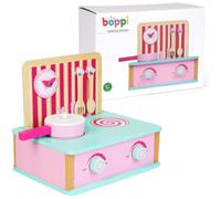 Wooden Tabletop Kitchen Pretend Play Cooker Counter Toy Accessories Saucepan