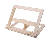 Wooden Tabletop Sheet Music Stand Holder Foldable Book Stand Shelf Tablet Stand Desktop Reading Holder Shelf Rack, Document Cook Book Holder with 2 Page Holders Portable Adjustable Stand (a)
