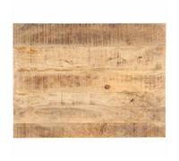 Wooden Tabletop Solid Mango Wood Natural 80x70 cm 25-27 mm Rustic Industrial XL