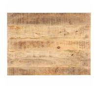 Wooden Tabletop Solid Mango Wood Natural 80x70 cm 25-27 mm Rustic Industrial XL