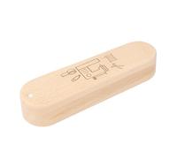Wooden Tailors Clapper Professional Sewing Tool with Scale for Fabric Flattening Ironing Quilting Solid Wood 24cm