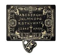 Wooden Talking Board - Retro Divination Board | 33x22x0.8cm Decoration Wooden Spirit B́oard Device, Ideal For Teens Students Home Living Room Halloween Holiday Party Fun Entertainment Activity