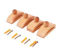 Wooden Tapestry Hangers for Wall Hangings, 4 Pieces Quilt Wall Hangers, Tapestry Wall Hanging Clips, Blanket Hanger Wall, Rug Wall Hanging Clamps, Wall Clips for Hanging and Display Quilts Rugs Fabric