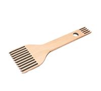 Wooden Tapestry Looming Comb, Fringe Brush, Ergonomic Design, Multifunctional Accessories, (1 Piece, Brown), Perfect For Handweaving Projects, Ideal For Creating Tassels And Braids