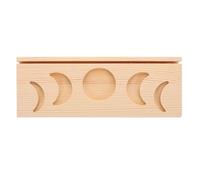 Wooden Tarot Card Stand Holder Multitier Display Divination Tool for Witchcraft and Ceremonial Use Easy Assembly Moon Shape and Rectangle Altar Display for Complex Tarot Spreads