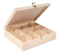 Wooden Tea Box Storage | 5 Variants | Natural Wood | Kitchen Organiser Container