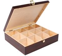 Wooden Tea Box Storage | 5 Variants | Natural Wood | Kitchen Organiser Container