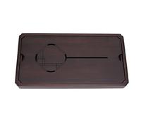 Wooden Tea Tray, 15 Inch Chinese Kung Fu Tea Tray with a Handle and Water Storage Box Tea Table for Home, Office, Bar (Small)