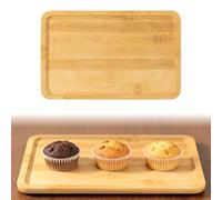 Wooden Tea Tray,Wood Rectangular Wooden Platters,Kitchen Bathroom Tray,Food Trays,Home Decoration Storage Organizer,Food Dinner Breakfast Trays for Tea Coffee Snacks Cheese,Soap,Jewelry,Keys
