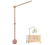 WOODEN TEETHER Baby Mobile Crib Holder, Cot Mobile Arm for Hanging, Baby Mobiles Stand for Nursery Decor Mount for Hanging Mobile Bed Bell Wind