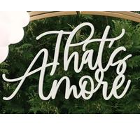 Wooden Thats Amore Sign for Wedding Backdrop,That’s Amore Welcome Decor for Bridal Shower Italy Theme Party Photo Booth Engagement Wedding Decorations