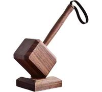 Wooden Thor Hammer Beer Opener with Built-in Magnet, Bottle Opener Hammer Decorative Ornaments, Retro Interesting Drinks Opener Opener Ideal for Home Bar and Kitchen Gift for Beer Lovers