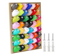 Wooden Thread Holder Wall Mounted Sewing Thread Stand with Screws Multi Purpose Thread Organizer Rack for Embroidery Sewing Threads Hair Band(54 Spool)