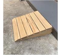 Wooden Threshold Ramp for Doorways - Anti-slip Transition Ramp for Wheelchair and Step Assistance in Home Entry, Garage, Patio, Porch, Shed