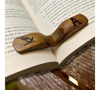 Wooden Thumb Book Page Holder for Reading Bird Letter Thumb Bookmark Opener Handmade Reading Accessories Gift for Teachers Readers Book Lovers Literary Gifts